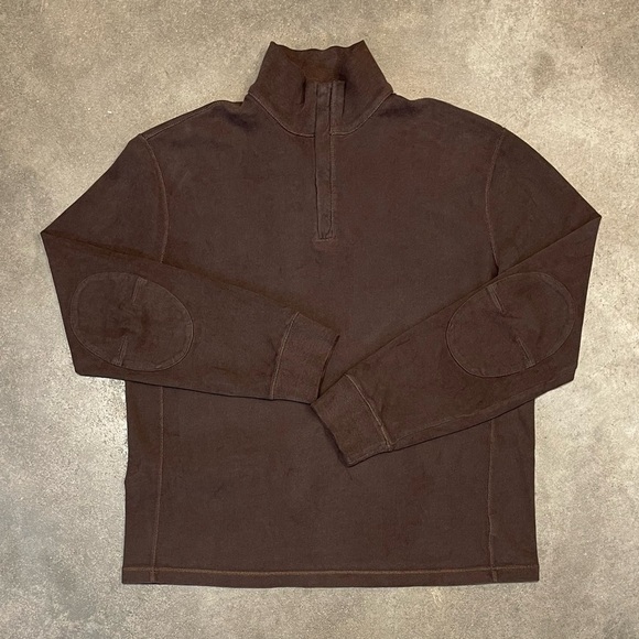 Vintage Polo Ralph Lauren 1/2 Zip Elbow Patch Pocket Sweater RARE - Picture 1 of 9